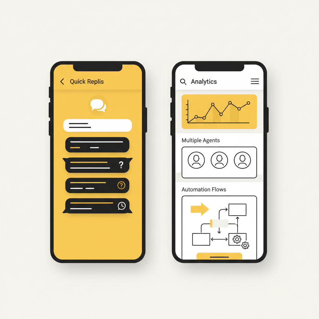 Comparison of WhatsApp Business App and WhatsApp Business API interfaces for Indian businesses