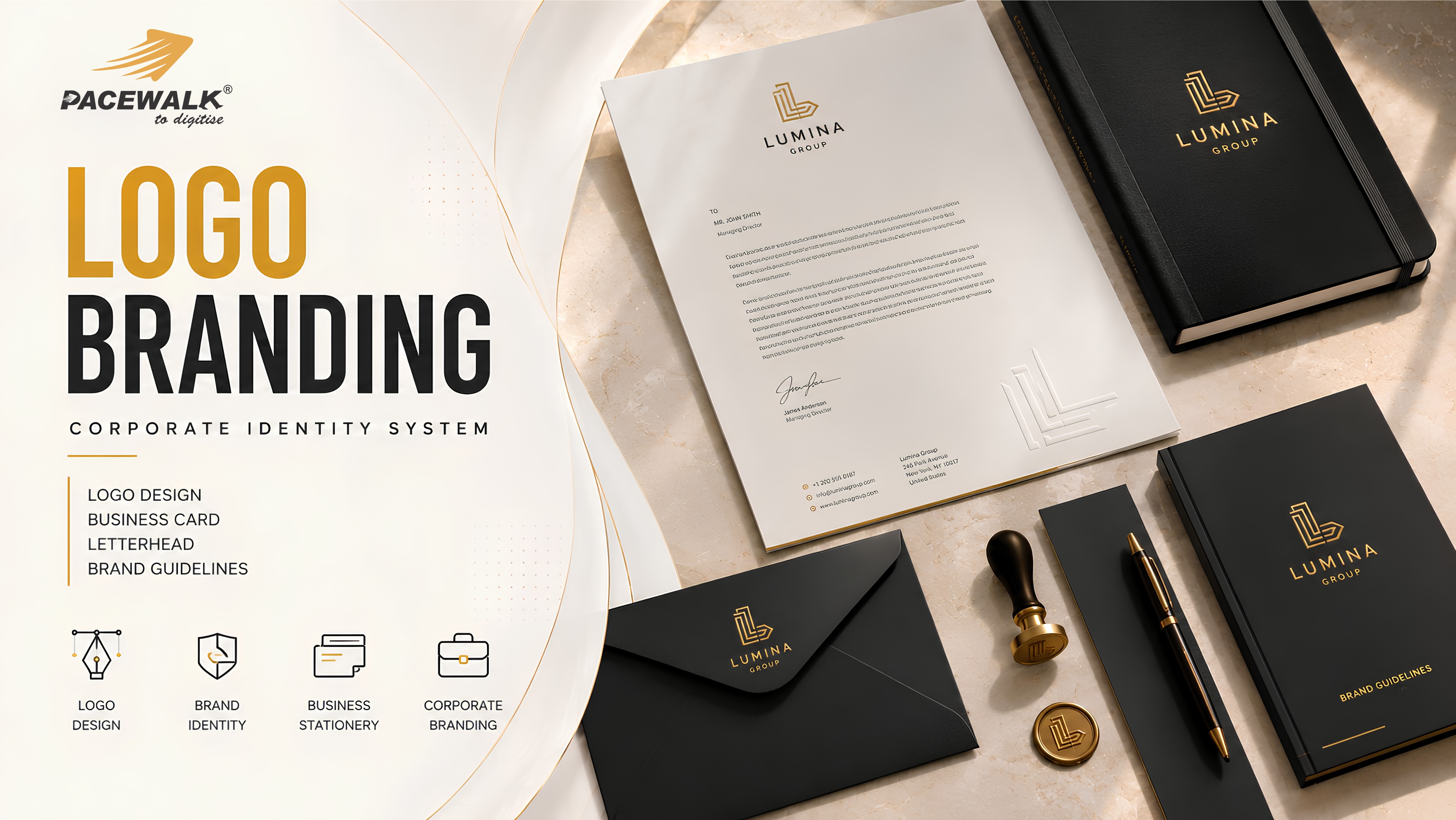 Logo Branding/Business Card/Letterhead Company Promo